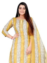 Elegant Multicoloured Cotton Printed Dress Material with Dupatta For Women Pack of 2-thumb3