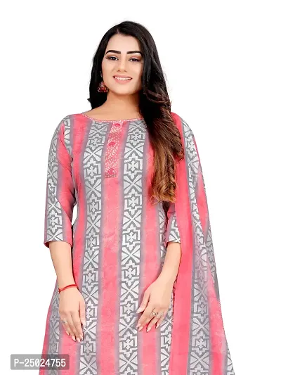 Elegant Multicoloured Cotton Printed Dress Material with Dupatta For Women Pack of 2-thumb4