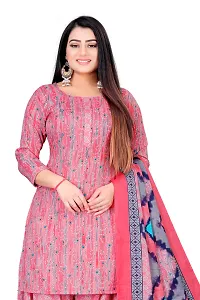 Elegant Multicoloured Cotton Printed Dress Material with Dupatta For Women Pack of 2-thumb1