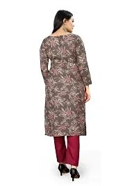 Elegant Multicoloured Cotton Printed Dress Material with Dupatta For Women-thumb2