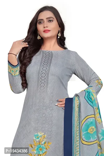 Stylish Prints Cotton Printed Unstitched Dress Material For Women-thumb5