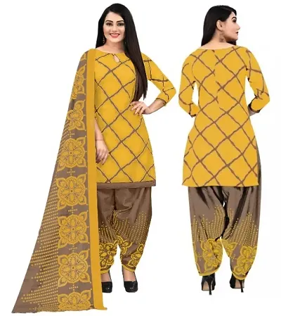 Elegant Dress Material With Dupatta For Women