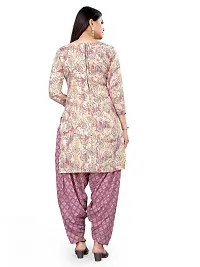 Elegant Multicoloured Cotton Printed Dress Material with Dupatta For Women Pack of 2-thumb2