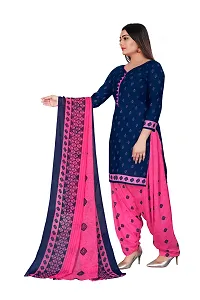 Stylish Prints Crepe Unstitched Dress Material For Women- ( Pack Of 2 )-thumb4