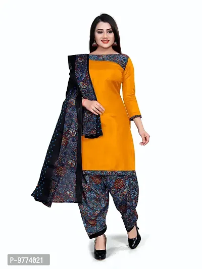 Beautiful Cotton Printed Dress Material with Dupatta For Women
