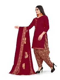 Attractive Cotton Blend Printed Dress Material with Dupatta-thumb1