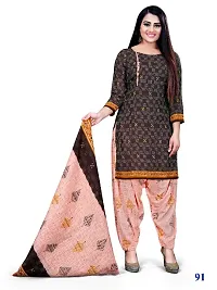 Beautiful Cotton Blend Printed Dress Material with Dupatta-thumb1