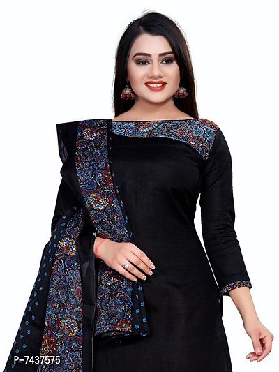 Classic Cotton Blend Solid Dress Material with Dupatta, Combo of 2-thumb2