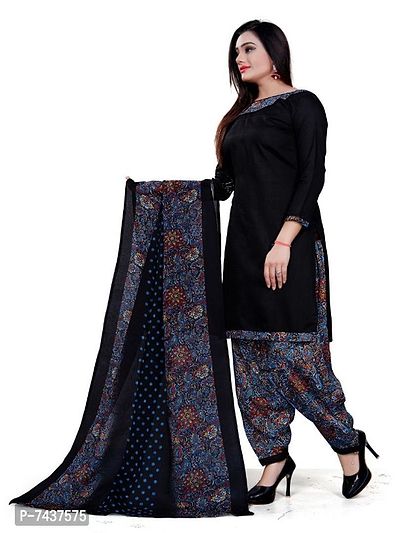 Classic Cotton Blend Solid Dress Material with Dupatta, Combo of 2-thumb4