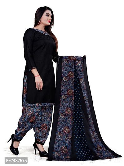 Classic Cotton Blend Solid Dress Material with Dupatta, Combo of 2-thumb5