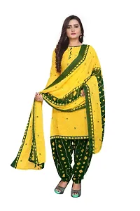 Exclusive Crepe Dress Material with Dupatta-thumb1