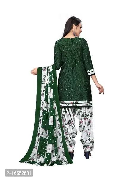 Beautiful Crepe Unstitched Dress Material with Dupatta-thumb4