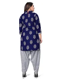 Paradise Prints Womens Blue Printed Unstitched Salwar Suit Material-thumb4