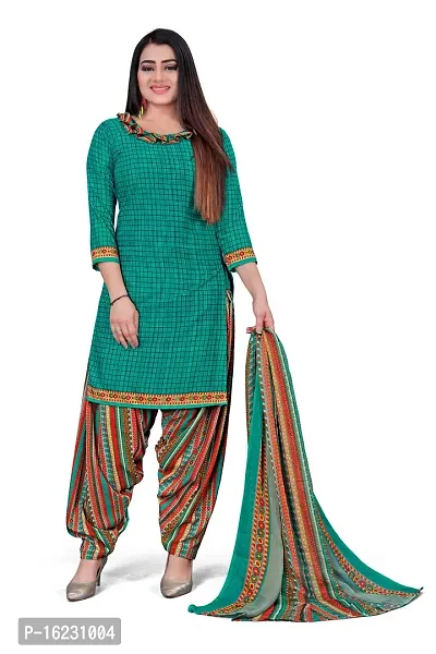 Exclusive Crepe Dress Material with Dupatta