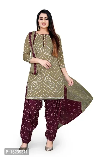 Beautiful Crape Kurta And Churidar Dress Material