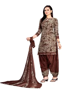 Beautiful Crape Kurta And Churidar Dress Material-thumb3