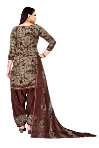 Beautiful Crape Kurta And Churidar Dress Material-thumb2