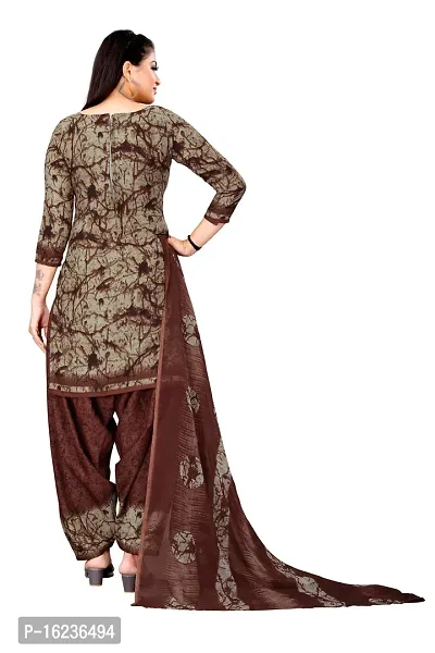 Beautiful Crape Kurta And Churidar Dress Material-thumb3