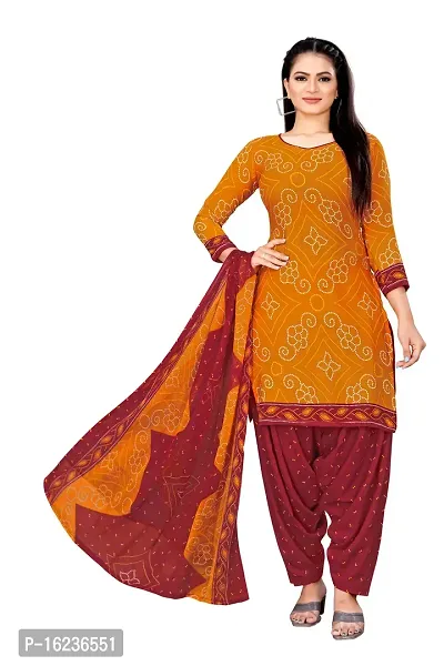 Beautiful Crape Kurta And Churidar Dress Material