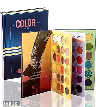Make up Glazed Palette, Professional 72 Shades of Color Book Eyeshadow Combined with 3 Layer of Matte, Shimmer and Metallic Pallet, Long Lasting, Waterproof All in One Eye Makeup 90 g  (Multicolor)-thumb0