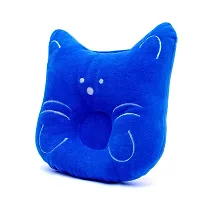 MERIDIAN HANDICRAFTS New Born Baby Pillow, Baby Cushion, Head Shaping Pillow, Neck Support Pillow, Soft Pillow with Fibre Filling for 0-12 Months (0-1year) - Cat Design-thumb1
