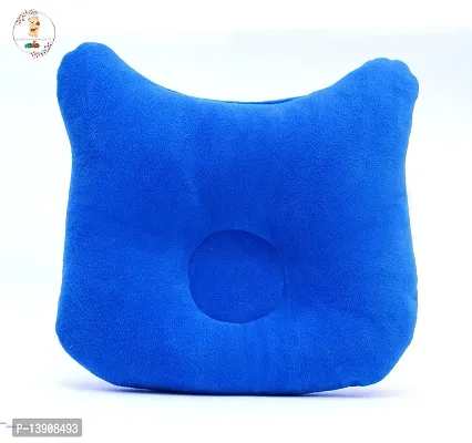 MERIDIAN HANDICRAFTS New Born Baby Pillow, Baby Cushion, Head Shaping Pillow, Neck Support Pillow, Soft Pillow with Fibre Filling for 0-12 Months (0-1year) - Cat Design-thumb3