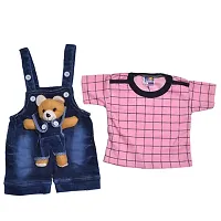 DENIM DUNGAREE (PINK)-thumb3