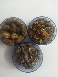 Ambe Ayurveda - Combo Triphala - Badi Harad - Baheda - Amla Raw - 200gm each-thumb1