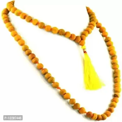 Ankita Gemstones Natural Turmeric (Haldi) Mala 108+1 Beads, Turmeric Rosary Haldi Mala Baglamukhi Mala Turmeric (Haldi) Mala-thumb2