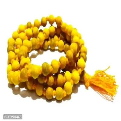 Ankita Gemstones Natural Turmeric (Haldi) Mala 108+1 Beads, Turmeric Rosary Haldi Mala Baglamukhi Mala Turmeric (Haldi) Mala-thumb4