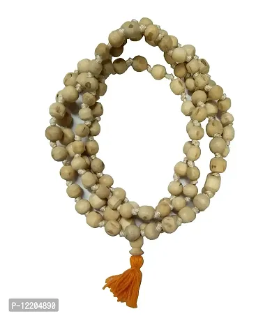 Tulsi Diksha Mala - Tulsi Bead Mala - Big Size Tulsi Beads - Jaap Mala - Tulsi Japa Mala - Mala for Jaap 1pc-thumb3