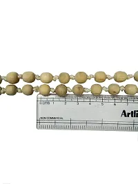 Tulsi Diksha Mala - Tulsi Bead Mala - Big Size Tulsi Beads - Jaap Mala - Tulsi Japa Mala - Mala for Jaap 1pc-thumb1