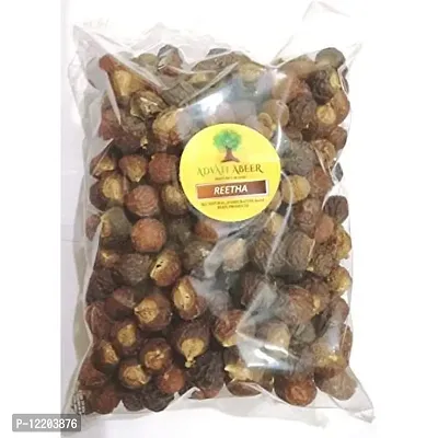 LAXRA Organic Raw Reetha Herbal Soap Nuts/Aritha-Golden-Dark Brown, 1 kg-thumb0