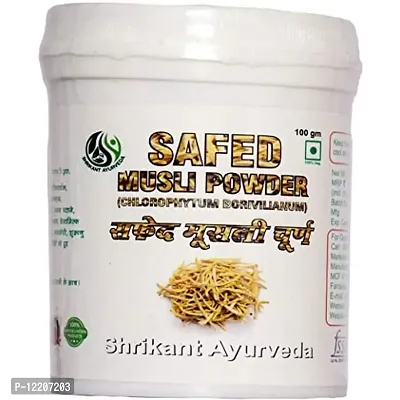 Safed Musli Powder Chlorophytum Borivilianum (100gm)-thumb0