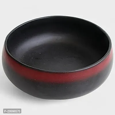 Claymistry Ceramic Black and Red Bowl