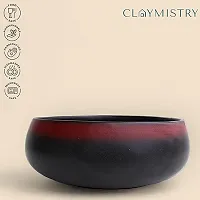 Claymistry Ceramic Black and Red Bowl-thumb3