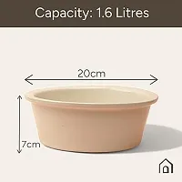 Claymistry Ceramic Ivory Water Bowl for Pets-thumb3