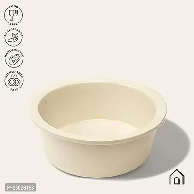 Claymistry Ceramic Ivory Water Bowl for Pets-thumb3