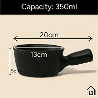 Claymistry Ceramic Black Fondue Set-thumb3