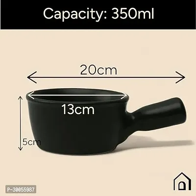 Claymistry Ceramic Black Fondue Set-thumb4