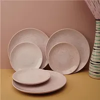 Ceramic Dinner Snacks Rose with Ridges Plate-thumb1