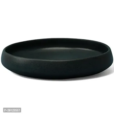 Ceramic Dinner  Snacks Black Serving Pasta Plate-thumb0