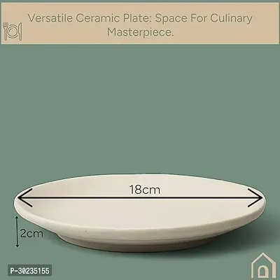 Claymistry Ceramic Dinner  Snacks Quarter Serving Plate-thumb4