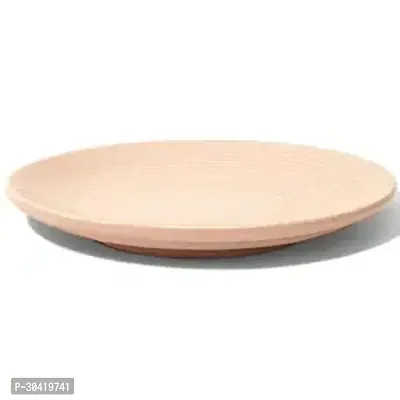 Claymistry Ceramic Dinner  Snacks Rose with Ridges Plate, Set of 2-thumb2