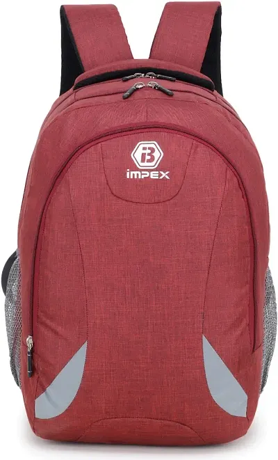 Unisex BackpackCollege Bag office Bag School BagSuitable For Any Laptop 35 L Laptop Backpack Red Grey