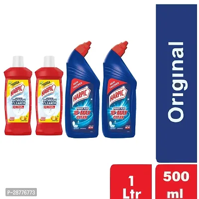 Harpic Disinfectant Bathroom Cleaner and Toilet Cleaner Pack of 4