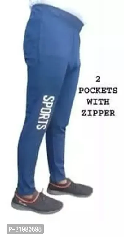 Stylish Multicoloured Polyester Regular Track Pants For Men