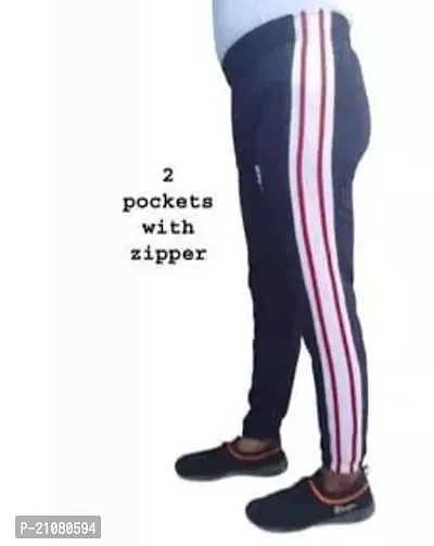 Stylish Multicoloured Polyester Regular Track Pants For Men
