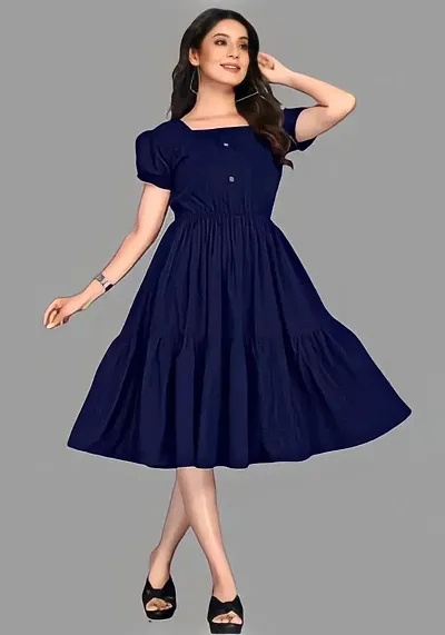 POXIMO Women A-line Dress Casual Wear Western Maxi Dress Maxi for Girl/Women/Ladies (S to XXL)