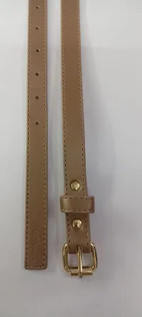STYLE N FASHION || Belt Adjustable Stylish Design for Jeans For Women and Girls Western Dress (Brown)-thumb1